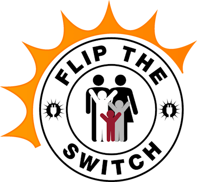 flip the switch logo sun
